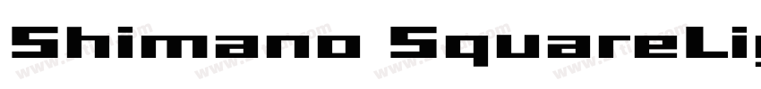 Shimano SquareLight字体转换